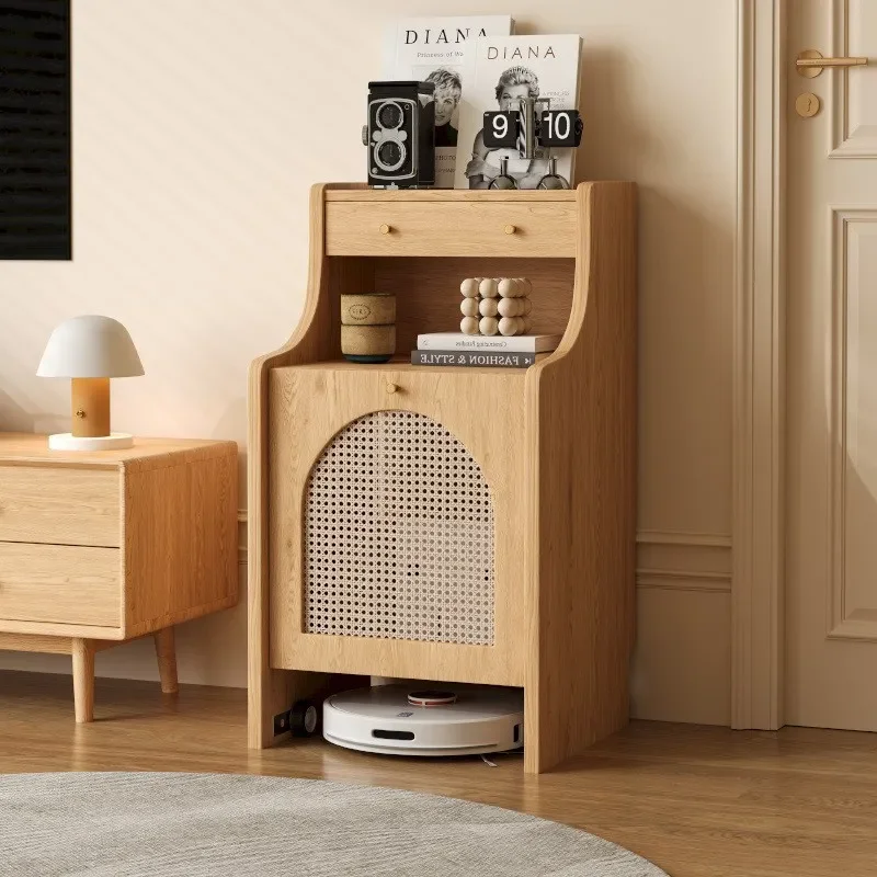 Living Room Sweeping Robot Shelf Narwal Storage Cabinet Keworth Stone Shelf Fish Tank Cabinet Sofa Side Table