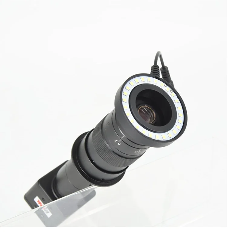 Lampada illuminatrice ad anello regolabile ultrasottile da 26 LED per microscopio con ZOOM STEREO Spina USB OK42B/OK48M