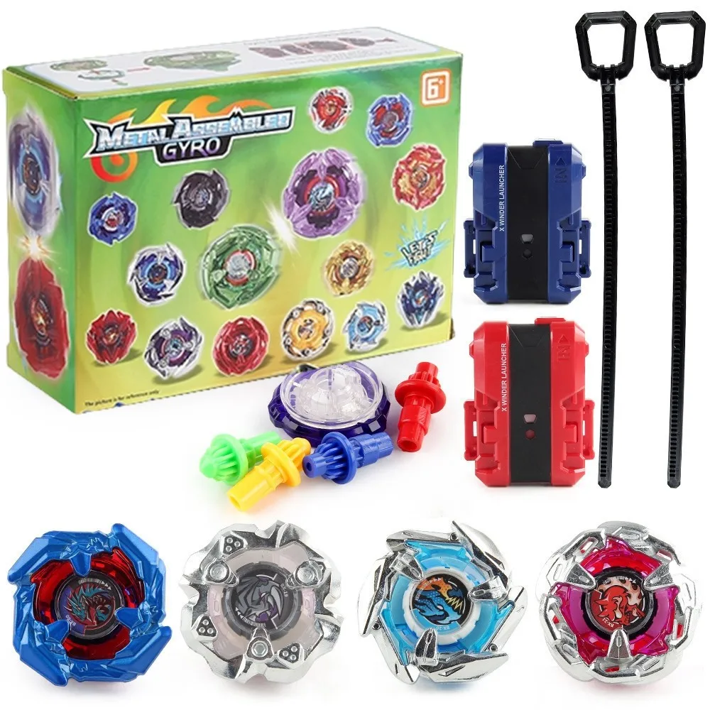 BX168-A10 4 pièces BX-19 BX-20 BX-21 BX-00 série BX toupies ensemble d'éclatement avec lanceur jouets pour enfants cadeau