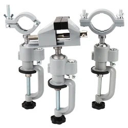 Aluminum Table Bench Top Vise Vice Universal Swivel Clamp 360° Rotating Electric Drill for Rotary Tool