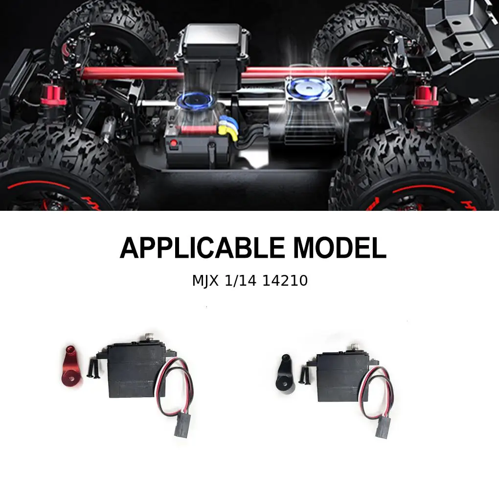 1/14 servo rc atualização parte liga de alumínio digital rc servo para mjx 14210 rc peça do carro rc acessórios do carro peças reposição