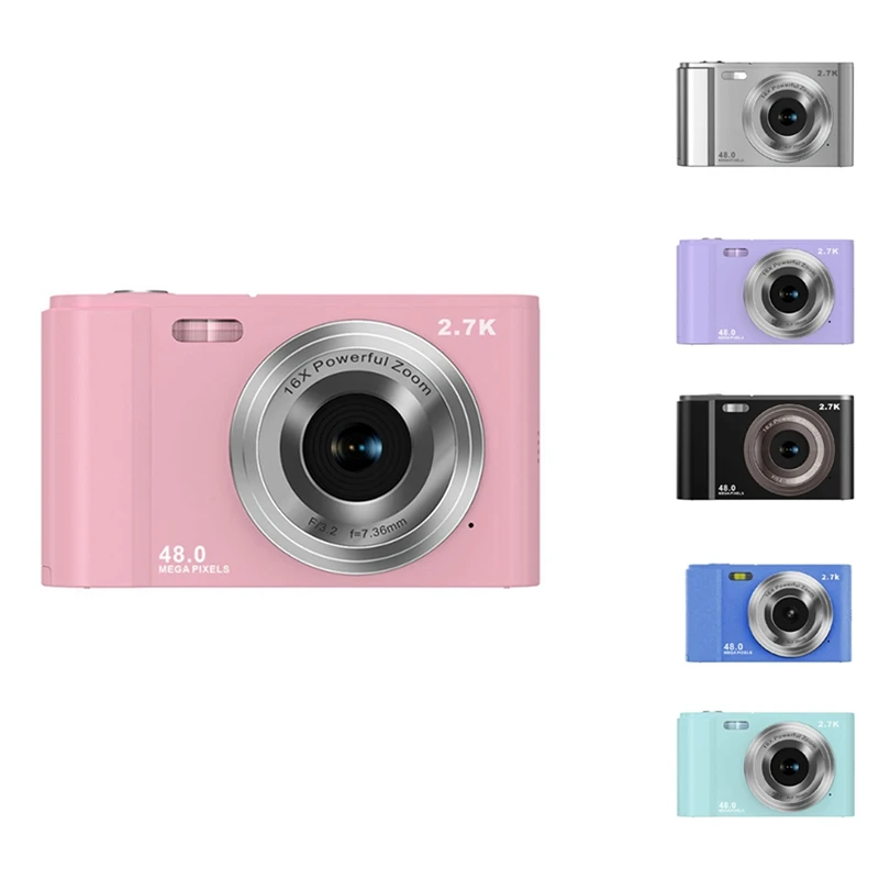 

Digital Camera 2.7K HD 48MP Vlogging Camera 48MP With 16X Digital Zoom Suitable For Children And Teens