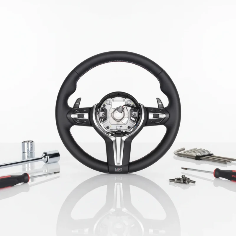 

Factory Supply Carbon Fiber Leather Steering Wheel Fit F30 F10 E Chassis Old to New Upgrade