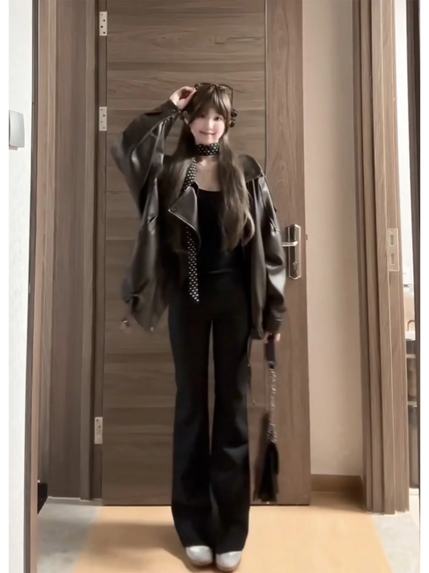 Jaqueta de Couro Browan Fena 2025 Primavera Outono Nova Estilo Motocicta Americana Solta Sensação de Alta Qualidade Ja...