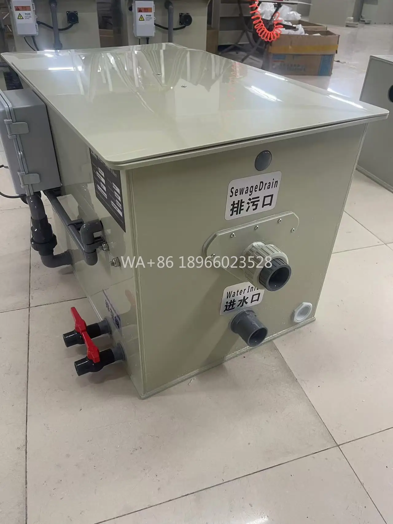 

Manufacturing Plant and Hotels Water Processing Rotary Drum Filter for Koi Pond PP Material Industry Equipment for Home Use