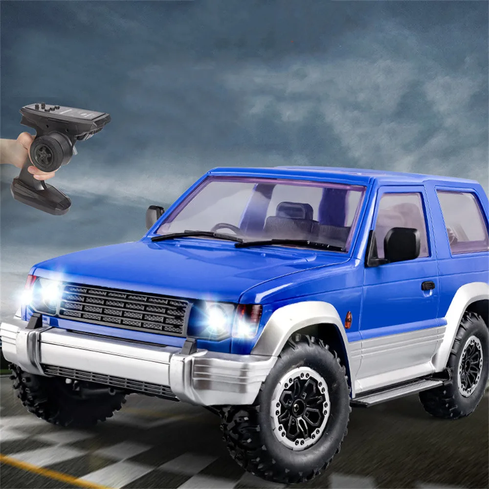 

LDRC 1297 RTR Pajero 1/14 4WD RC Car LED Light Off-Road Truck Climbing Rock Crawler Full Proportional Vehicles Models Toys