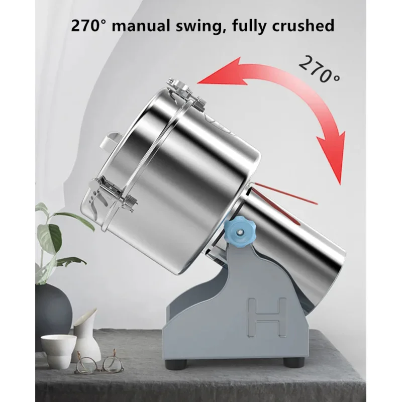 

Powder Grinding Machine Home Grinder Maize For Electric Dry Grain Miller Milling Processing Chili Low Food Ginger