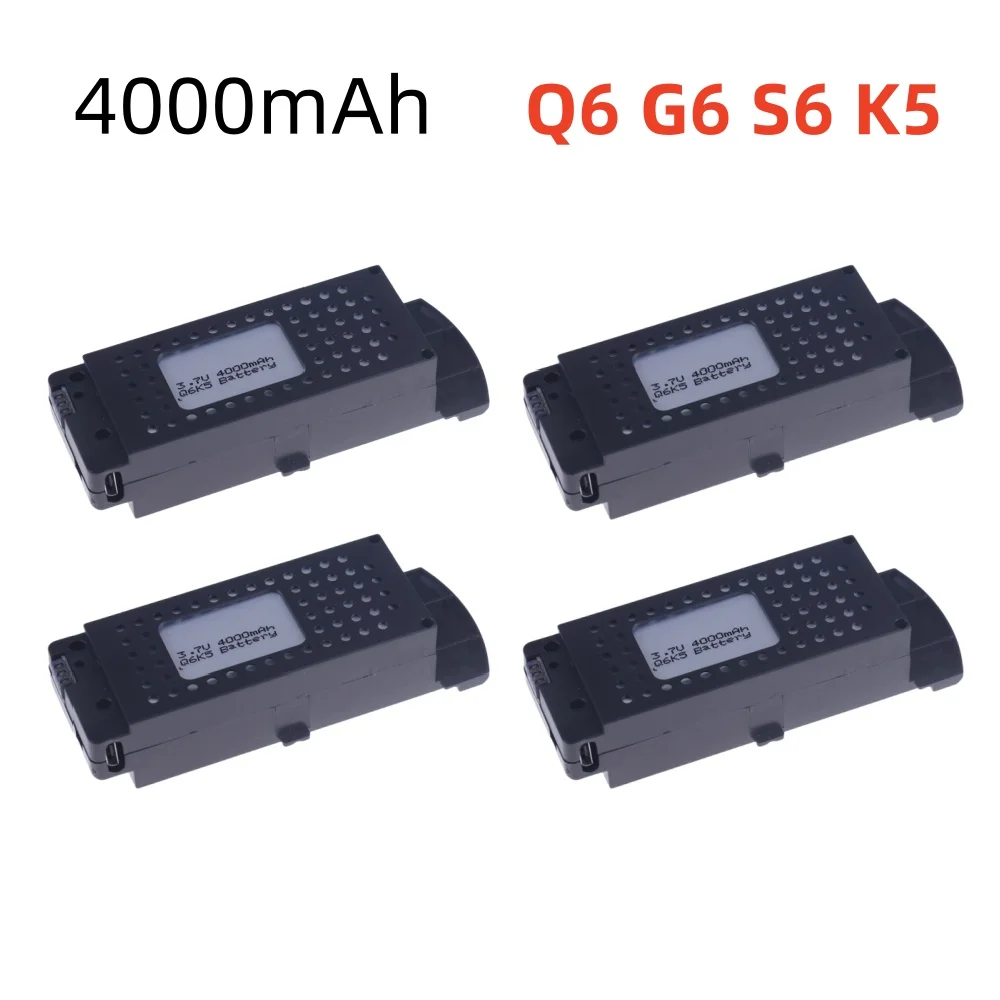 Batteria 4000mAh per batteria Drone Q6 S6 G6 T6 K5 solo per batteria Q6 RC Drone Q6 PRO Drone batteria Q6 Pro 4000mAh Lipo