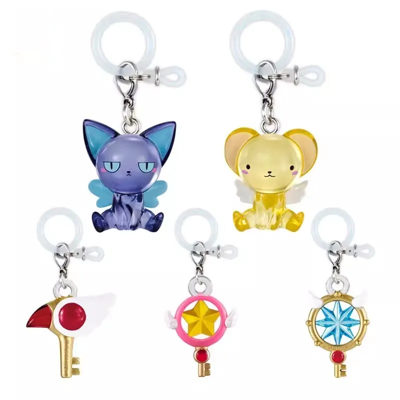 Bandai Genuine 5Pcs Gashapon Cardcaptor Sakura Anime Toys For Kids Gift Collectible Model Ornaments