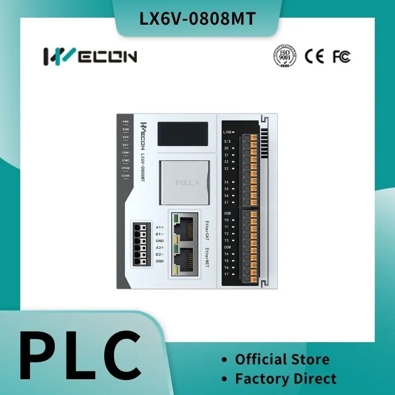 Wecon Advanced EtherCAT PLC LX6V-0808MT-DB