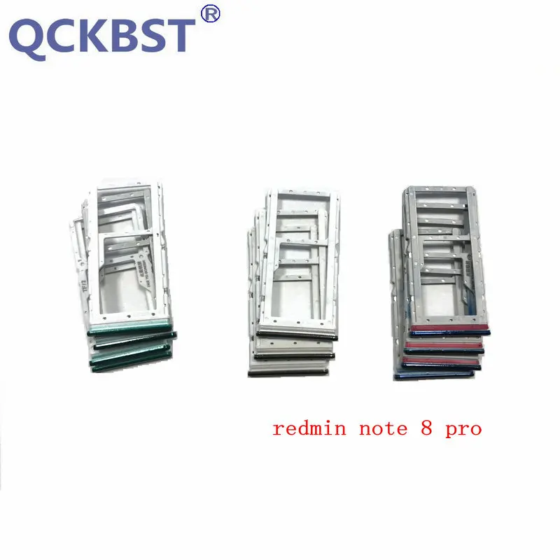 

New Sim Card Slot Tray Holder Adapter Parts For Xiaomi Redmi note 8 pro SIM Needle feeding