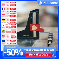 Allsome Height Gauge Depth Gauge Woodworking Tool Setting Gauge for Table Saw Router Table Drill Press Bandsaw