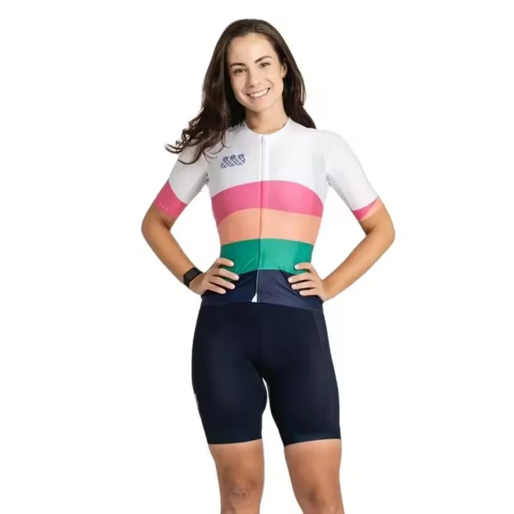 

New Cycling Women's Short Sleeve Jersey Sets Quick Dry Bib Shorts Ciclismo Maillot Mujer Road Bicycle Clothing Mtb Bike Suit
