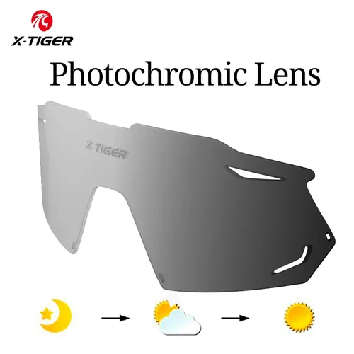 Imagen 2 del producto Gafas de ciclismo X-TIGER, accesorios XTS, lentes fotocromáticas, gafas de sol para bicicleta, pies, lentes polarizadas, lentes de repuesto, marco para miopía