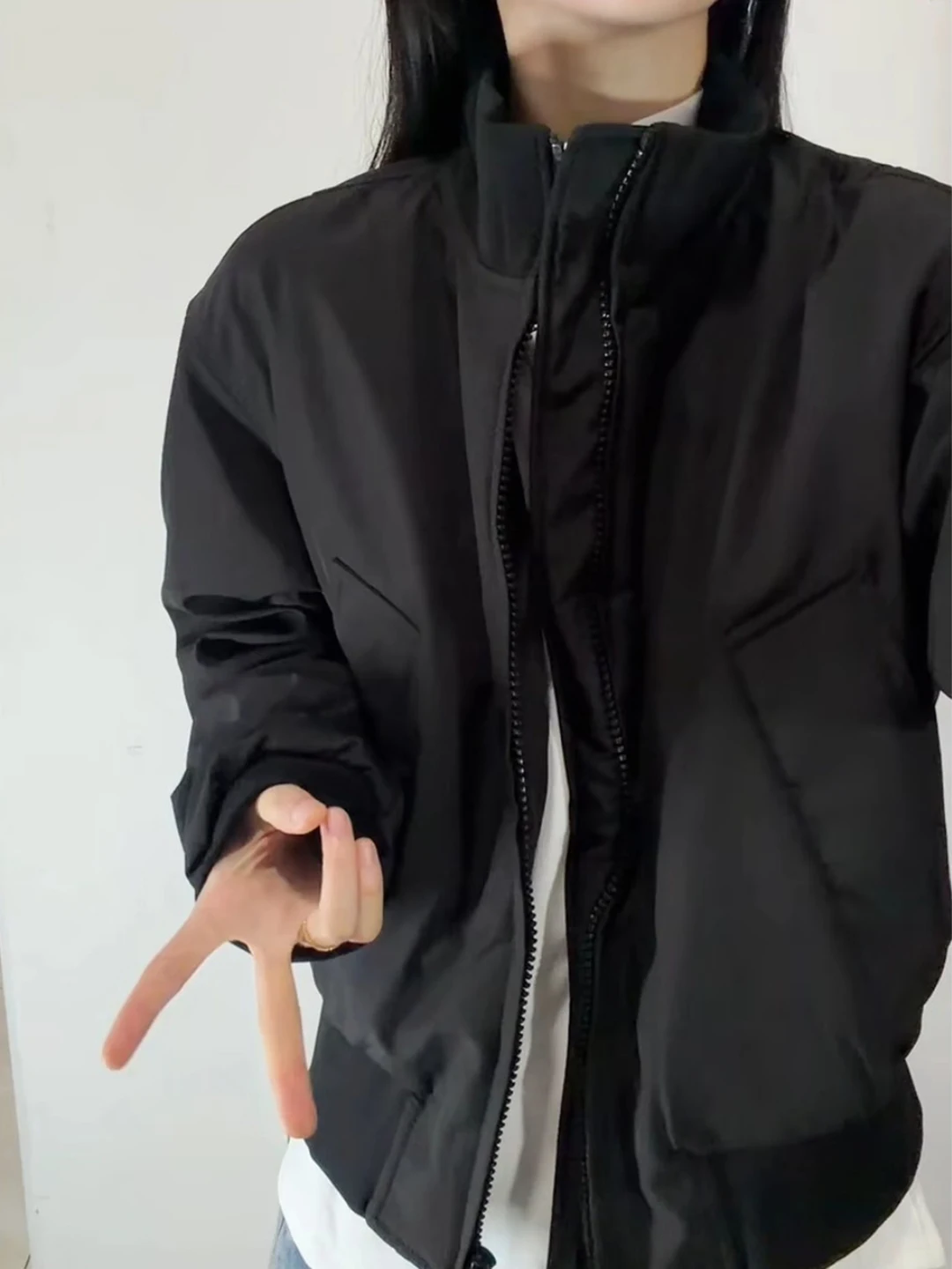 

Мужская зимняя теплая куртка Cleanfit Bla с воротником-стойкой, утепленная хлопком, в стиле бейсбольной куртки, приталенного кроя, с длинными рукавами, из полиэстера