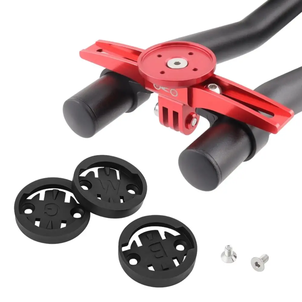 22.2/25.4mm Bicycle TT Bar Stopwatch Holder Aluminum Alloy Adjustable TT Handlebar Computer Mount Stable Lightweight