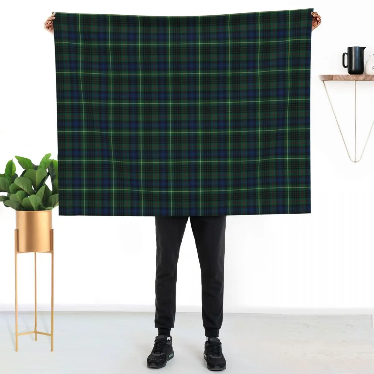 Clan Stewart Hunting Tartan Throw Blanket Polar bed plaid Thins blankets and throws Soft Plaid Sofa Quilt Blankets