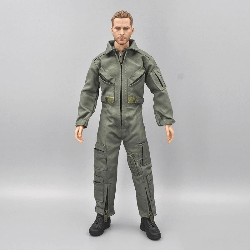 1/6th Male Sodier Clothes Pilot Combat Uniform Jumpsuit Model for 12\'\' Figure