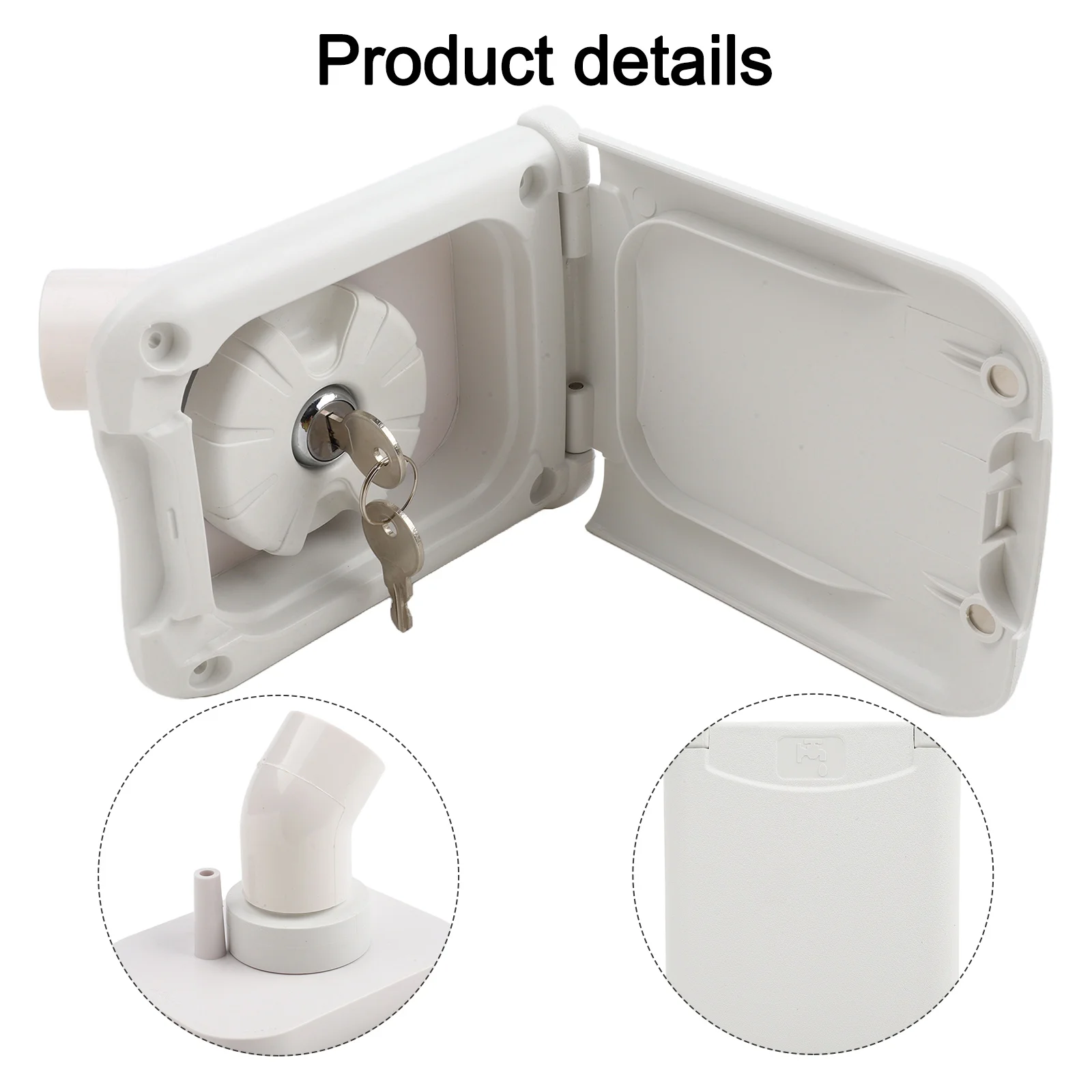Dual Key Locking System Rv Maintenance Magnetic Cover Inlet Filter Long-lasting Performance Protective Magnetic Closure
