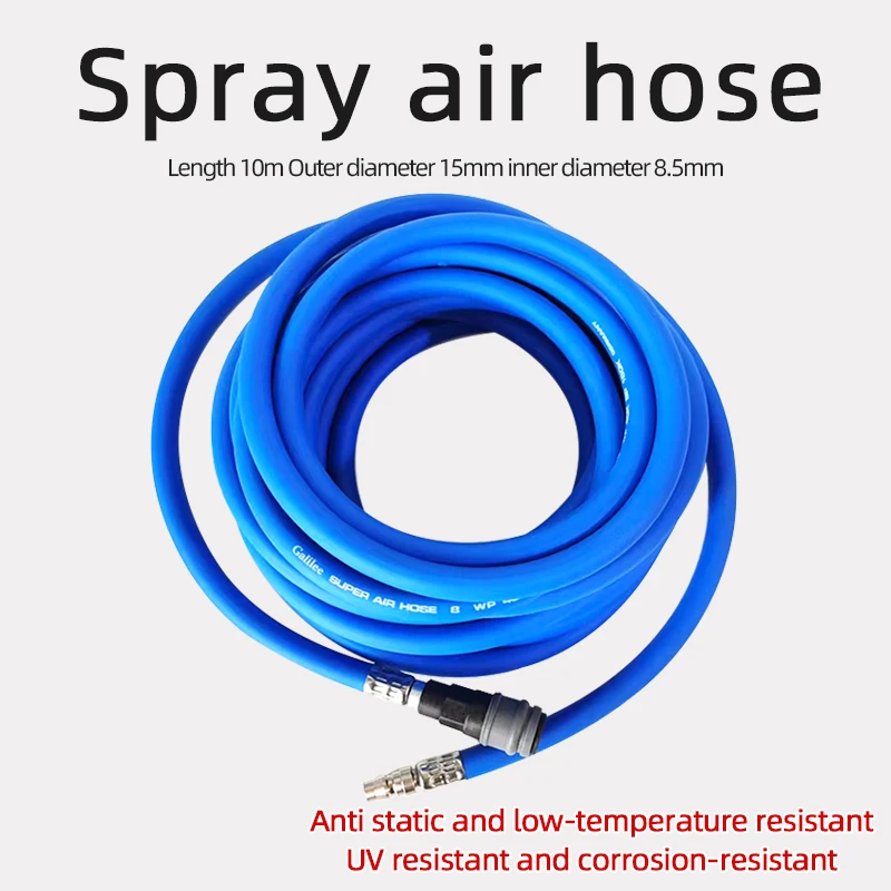 

10m Pressure Air Hose Airless Spray Painting Machine Hose Pressure Pipe Interface For SATA Gun Pneumatic Sandpaper Machine