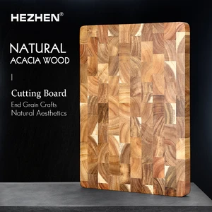 Hezhen-tébua double-sided cutting, premium amendment in acacia wood, cutting board drain, water and moisture-proof tools 8 Main Sales Wood Taba - №6