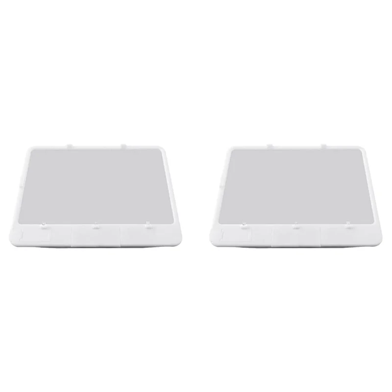 

AB30-2Pcs Candy AS-SEEN-ON-TV Full Page Book Magnifier And Light To See Pages 3X Bigger, Optical Grade, Anti-Glare White