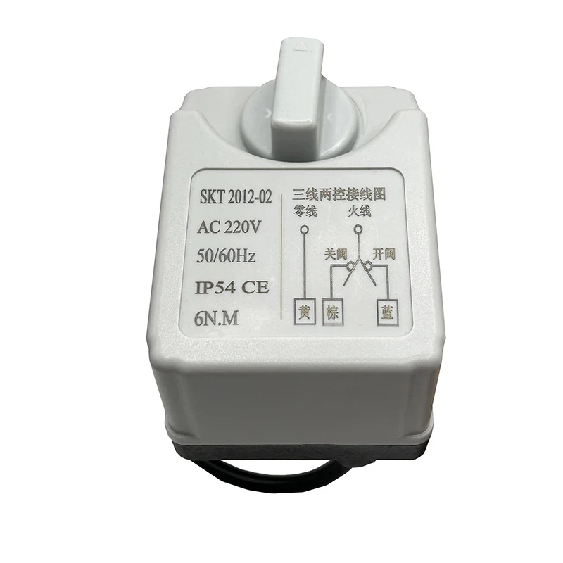 صمام لولبي Motorized Ball Valve Actuator With Manual Switch DN15-50 3-Wire 2 Control Electric Ball Valve Motor AC220V DC24V DC12V الهواء المضغوط — تفصيل 4