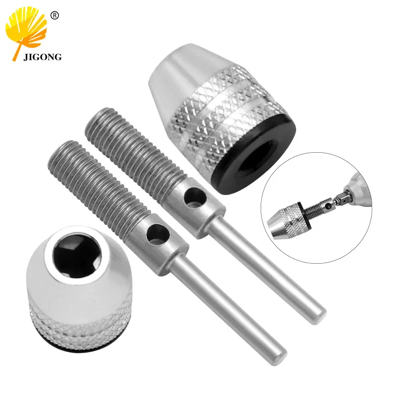 Small electric mill conversion chuck 2.35MM/3.0MM round handle three-jaw chuck, clamping range 0.3-3