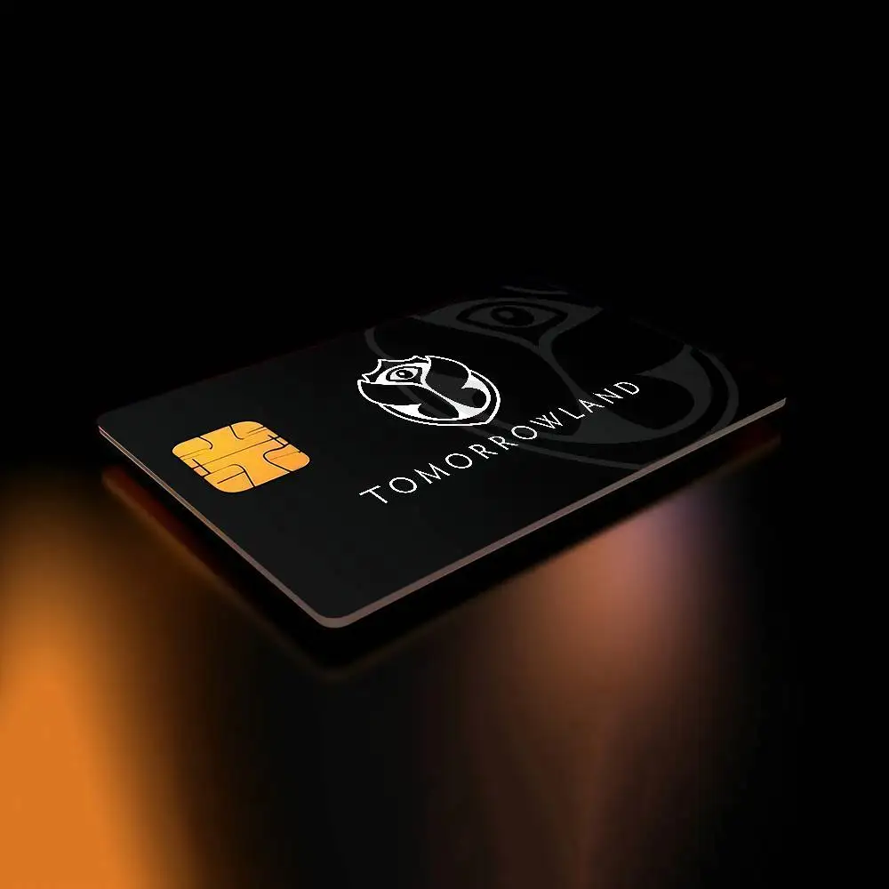 Tomorrowland Music Logo بطاقة الائتمان الجلد VISA بطاقة البنك بطاقة النقل ملصق مضاد للماء المضادة للخدش النساء هدية #4