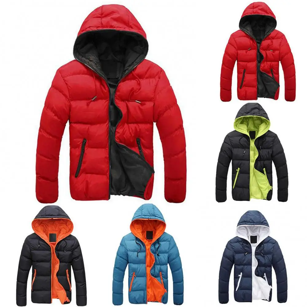 Winter Jacket Hooded Coat For Men Thick Warm Winter Jacket Men Windproof Parka Winter Jacket Hooded Jacket Men Windproof Parka