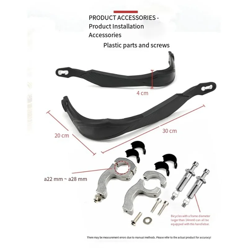 AB61-Per Cast Pit Dirt Bike Protezione per le mani Accessori 22MM 28MM Protezione per manubrio per moto Protezione per maniglia anticaduta