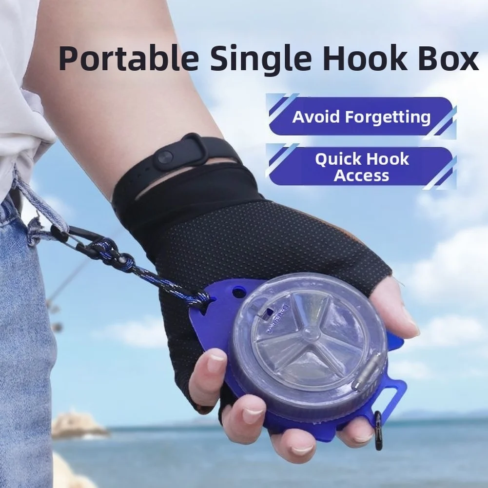 Fishing Line Box Large Capacity Portable Rotating Fishing Line Box Multi-functional Waterproof Bait Outdoor Fishing Storage Box