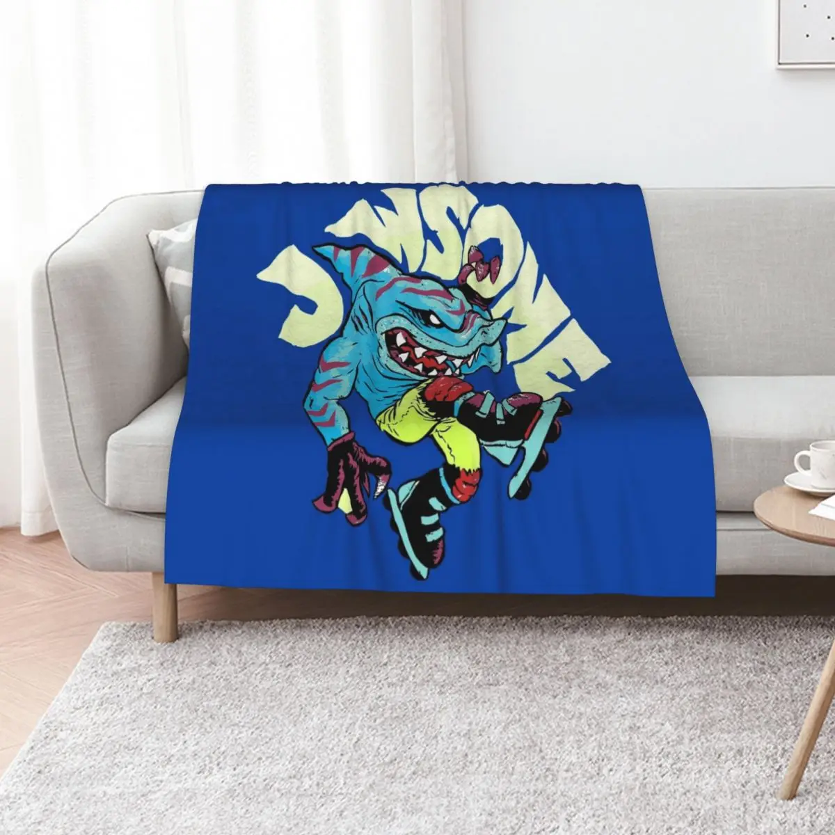 

Shark Pun Throw Blanket Vintage Retros For Baby Comforter Blankets