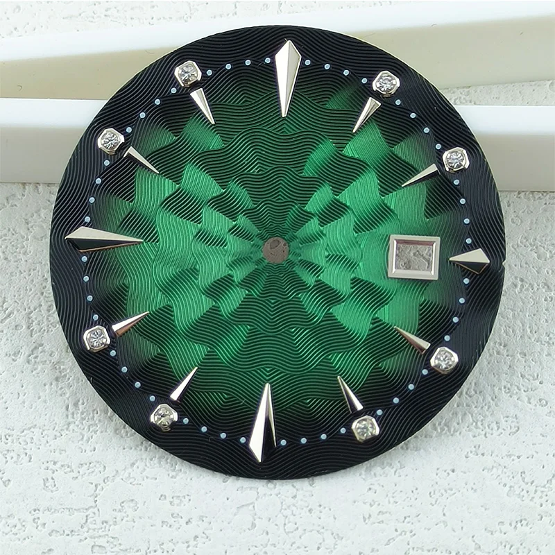 35mm suitable for NH series 35 36 movement dial White Red Blue Green texture non-luminous dial Watch dial face accessories