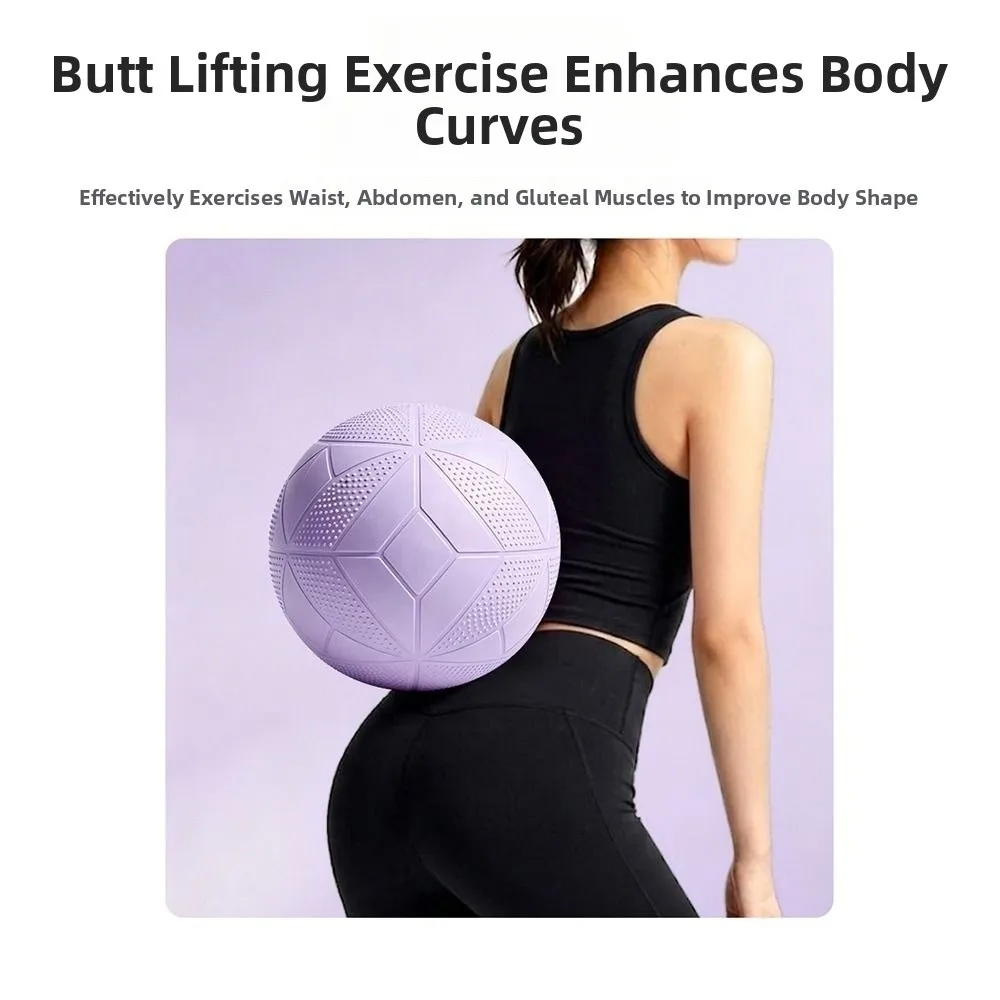 25 CM Abdominal Pressure Ball Anti Burst Thickened Yoga Pilates Ball Inflatable Slip Resistant Fitness Balance Ball
