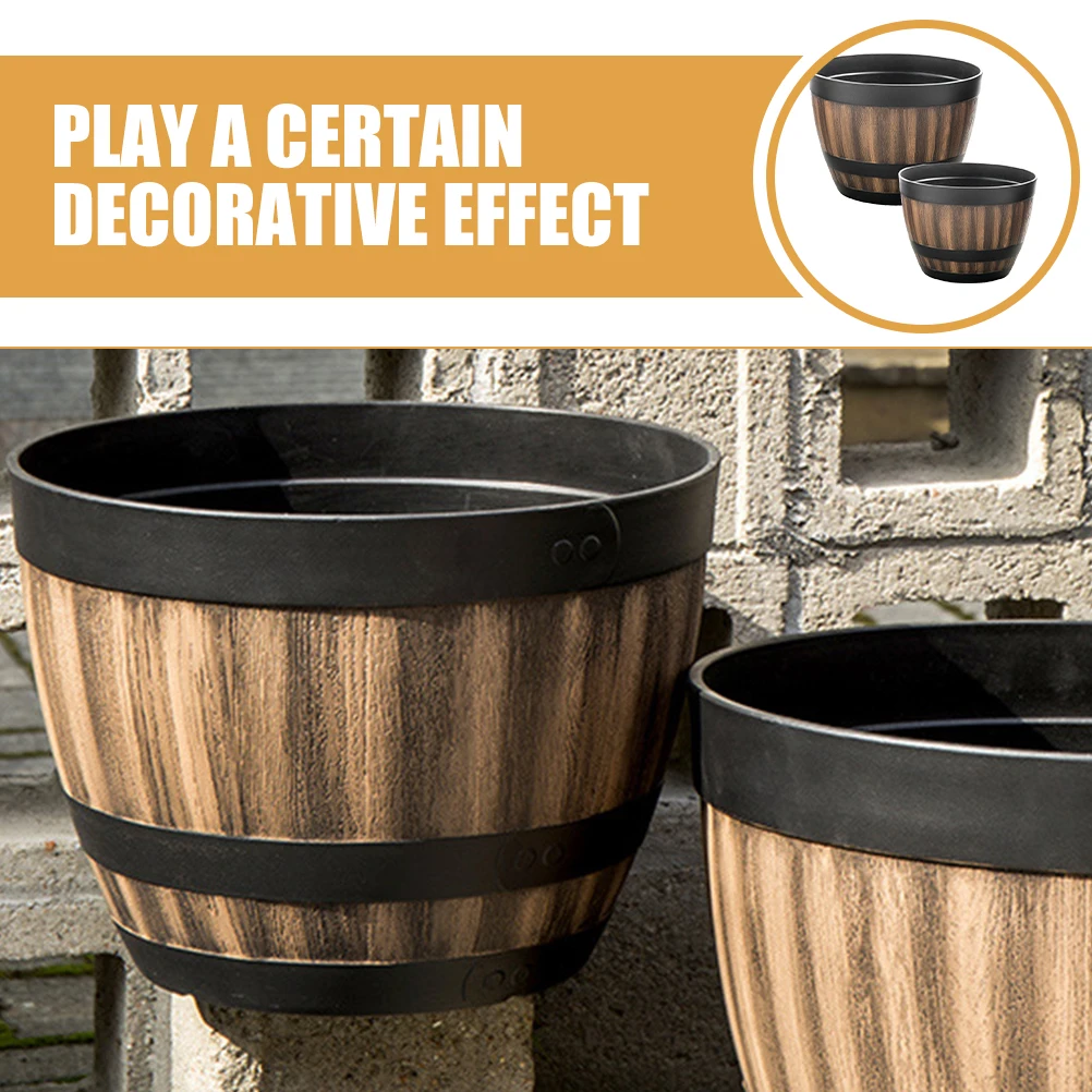 

2Pcs Lotus Bowl Planter Resin Flowerpot Hydroponic Container Home Decor Small Planter Garden Accessories Plant Holder