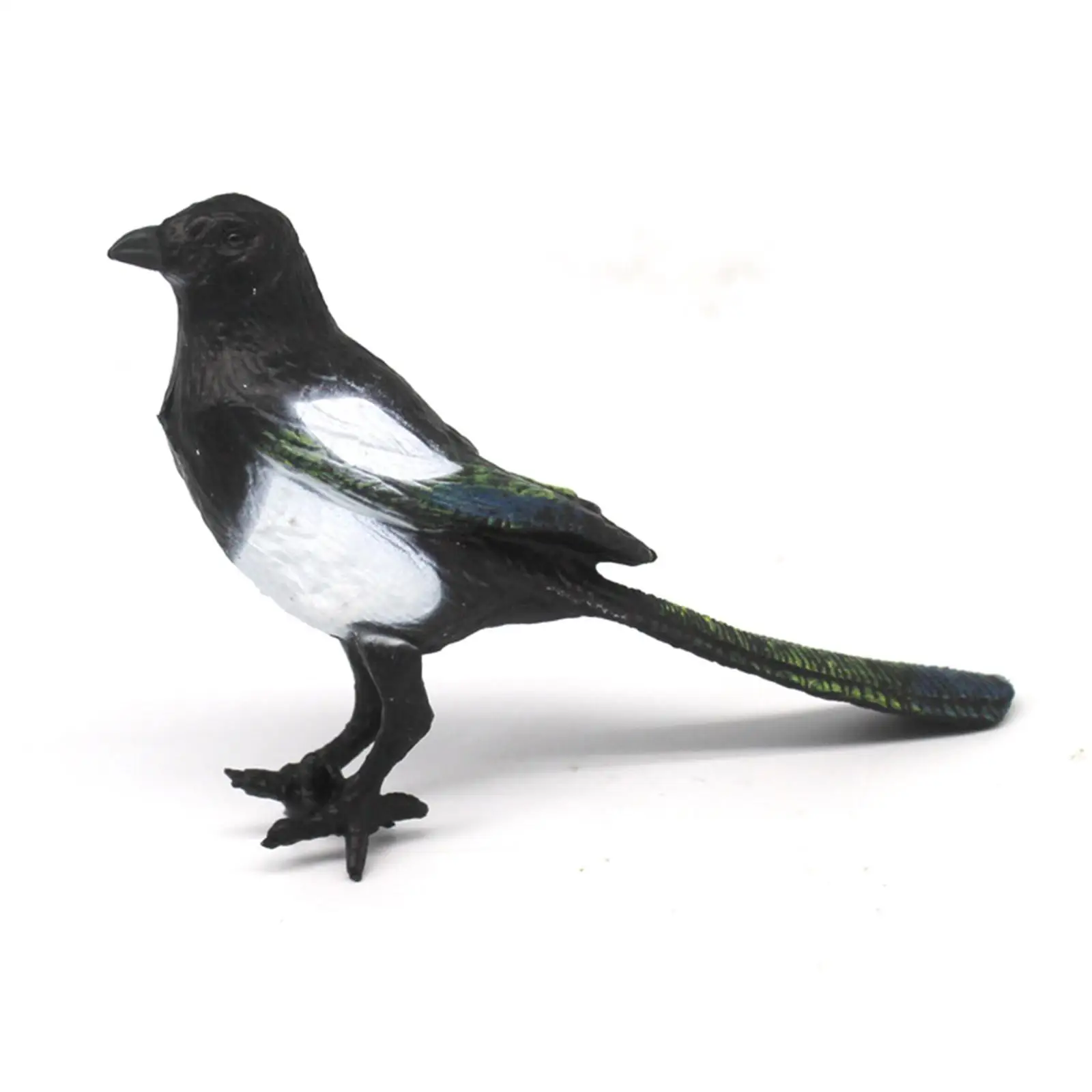 Magpie Simulation Bird Bird Figurine Statue Lifelike Animal Realistic Artificial Bird for House Yard Art Outdoor Courtyard