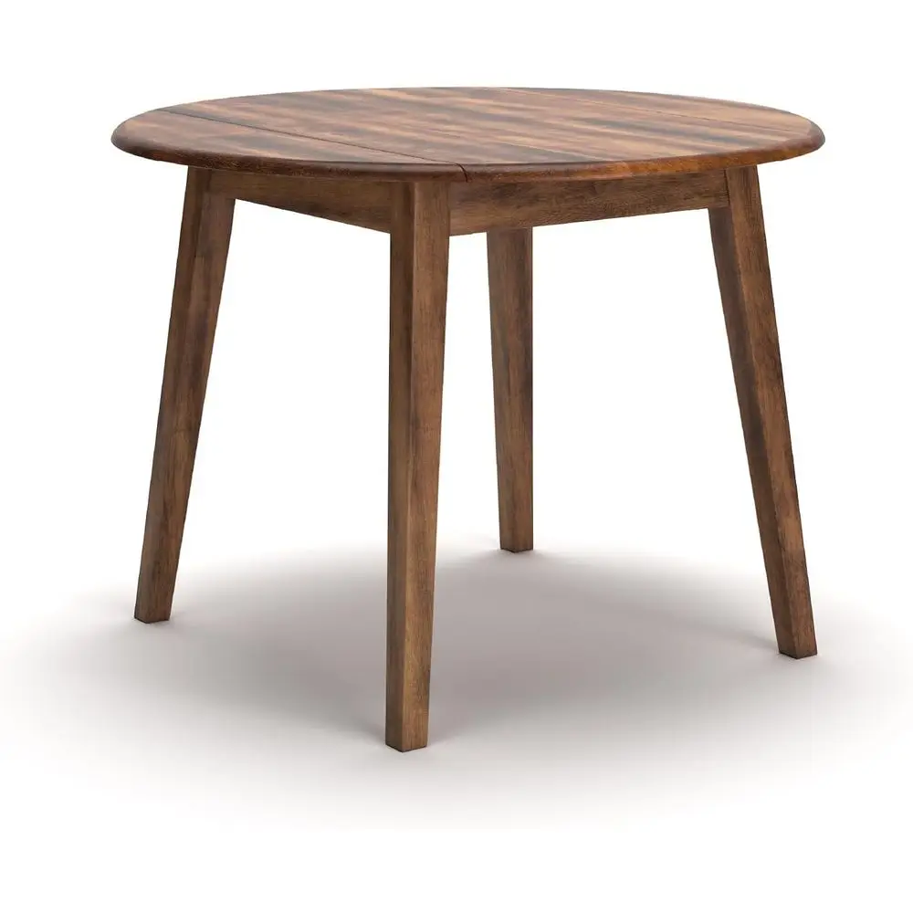 

Vintage 42 Rustic Brown Drop Leaf Dining Table, Seats 4, Extendable for Country Style Dining