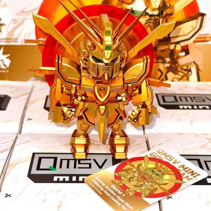 New Authentic Bandai Namco Gundam Qmsv Mini Gold Team Blind Box Rx