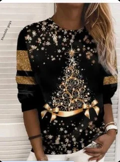 Camisola feminina natal outono inverno moda casual estilo europeu americano macio quente santa hoodie cervos malha topo