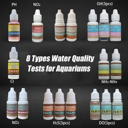 Aquarium Water Test Kits PH NH4 NO2 NO3 GH CI H2S DO Checker Test Agent Aquaculture Fish Tank Tools Accessories drop shipping