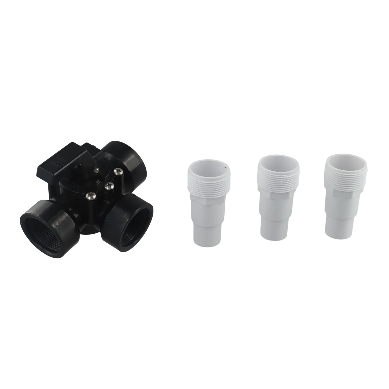 

Swimming Pool Valve Controlling Equipment 1.5 Inch 3 Way Adjustable Clean Connectors PVC+Metal Pipe Connection