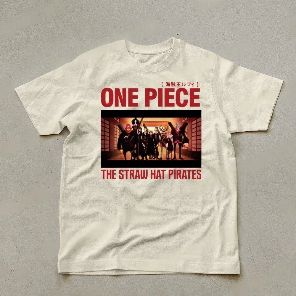 قطعة واحدة تي شيرت رجالي قبعة القش القراصنة الصيف أنيمي الخريف الصبي الأطفال قصيرة الأكمام ماركة غير رسمية الوالدين ملابس أطفال #4