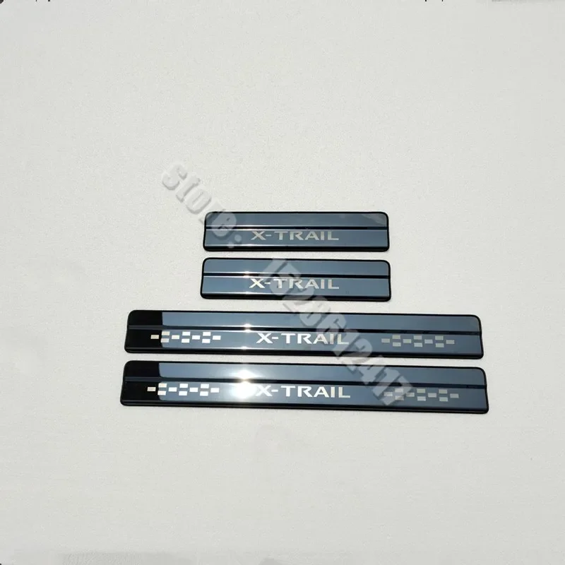 Car Styling Accessories Stainless Steel Door Sill Scuff Plate for Nissan X-Trail X Trail XTrail T32 2014-2021 Welcome Pedal Trim