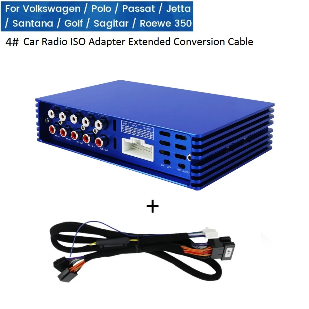 

Auto Parts For Car Radio Adjustment DSP Amplifier 4*90W High Power Sound Upgrade Digital Audio For Volkswagen Passat Polo Golf