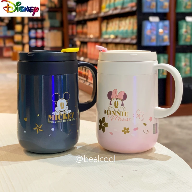 

Disney Luxury Insulated Cup Mickey Donald Duck 316 Stainless Steel Office Mug Household Portable Water Bottle Birthday Gift