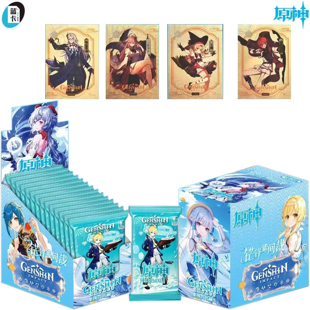 2024 New Genshin Impact Card Anime Game Collection Pack Booster Box Rare Table Toys For Family Children Gift