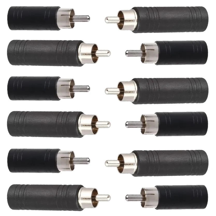 

RCA Phono Plug To 6.35/3.5mm Female Jack Adapter Audio Connector for Guitar Audio Interface Mixer