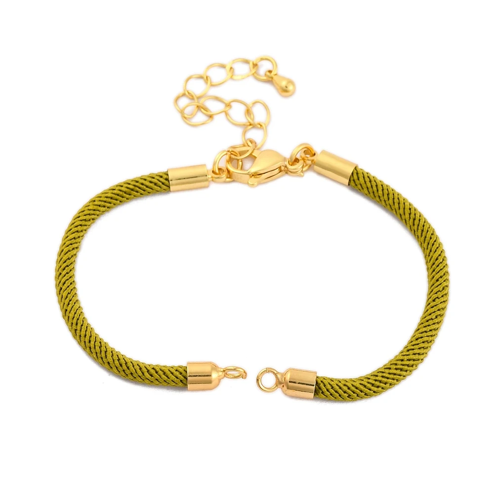 PandaHall 20-teiliges Nylon-Armband-Set, umweltfreundliche Messingbeschläge mit Karabinerverschlüssen für die Herstellung von DIY-Schmuckarmbändern – Detail 2