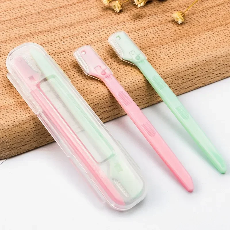 Multifunction Eyebrow Razor Kit 2/4/6Pcs Shaping,Handle Facial Hair Removal Tool Precise Trimming with Easy Grip